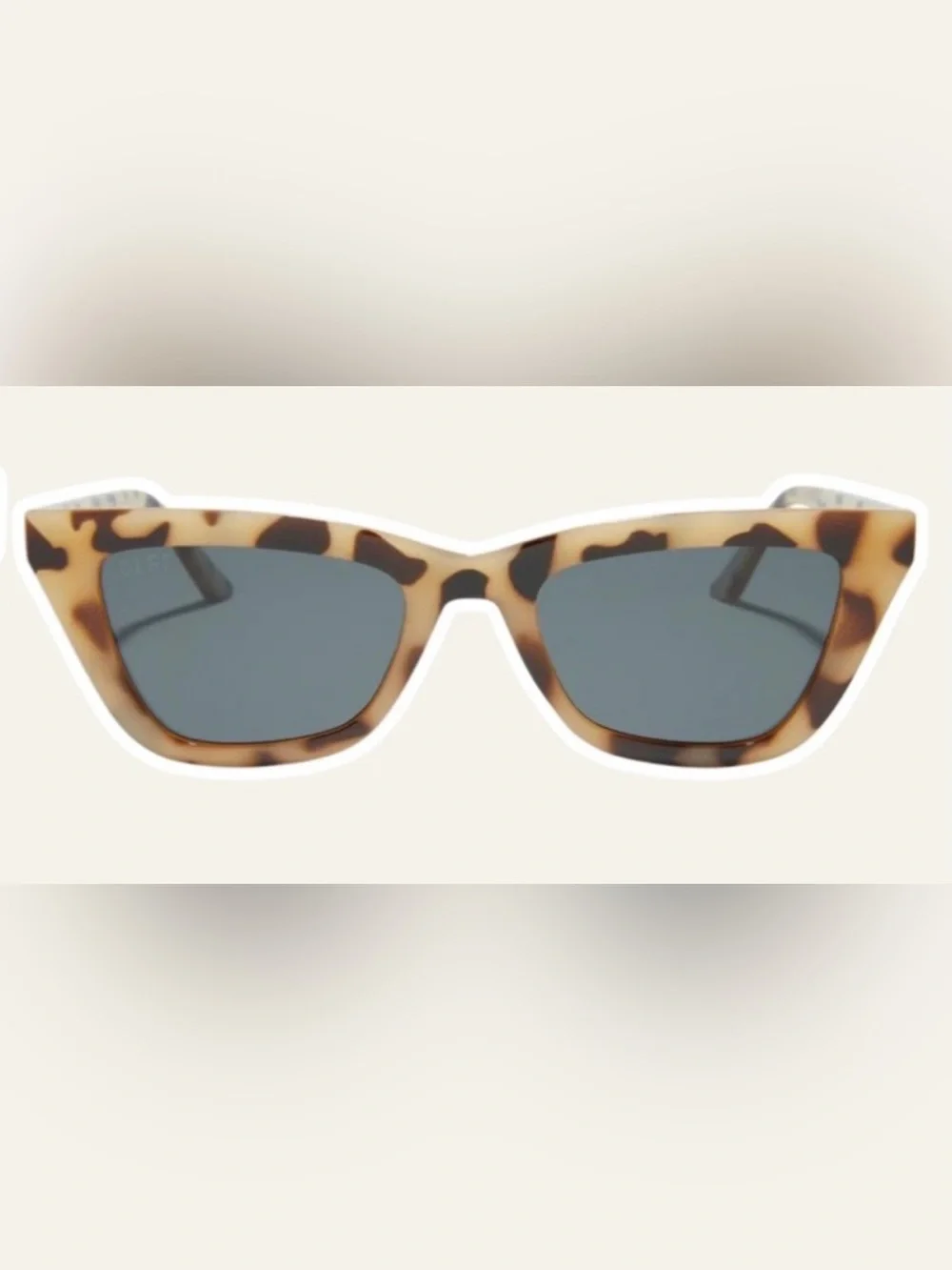 Madi Nelson x Diff “Noah” Tortoise Sunglasses